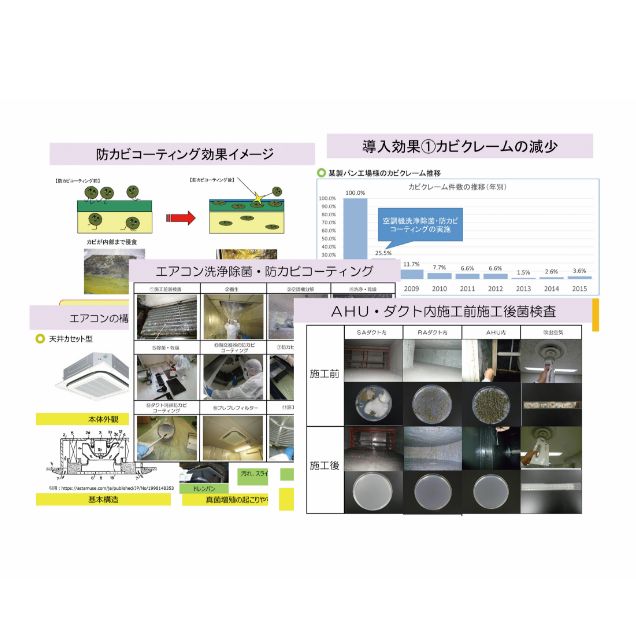 エアコンの防カビ抗菌コーティング